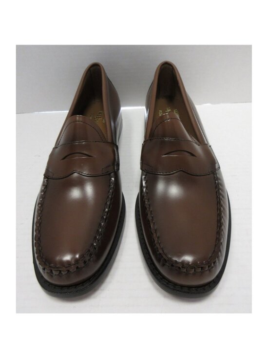 GH Bass Weejuns Shoes 11.5 D Cognac Logan Penny Loafer Leather NEW main image 5